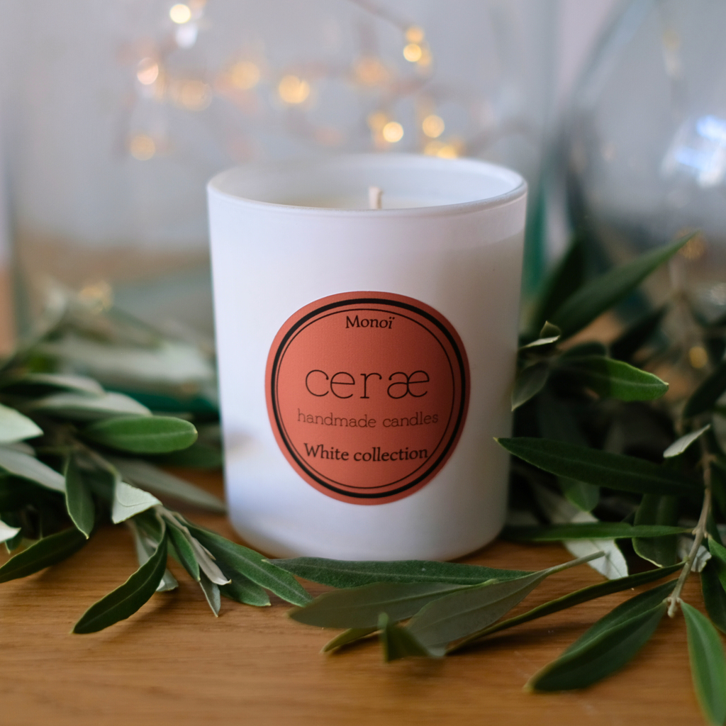 white collection cerae Monoi